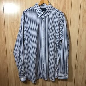 Faconnable Classique Striped Collared Long Sleeve Mens Shirt XXL
